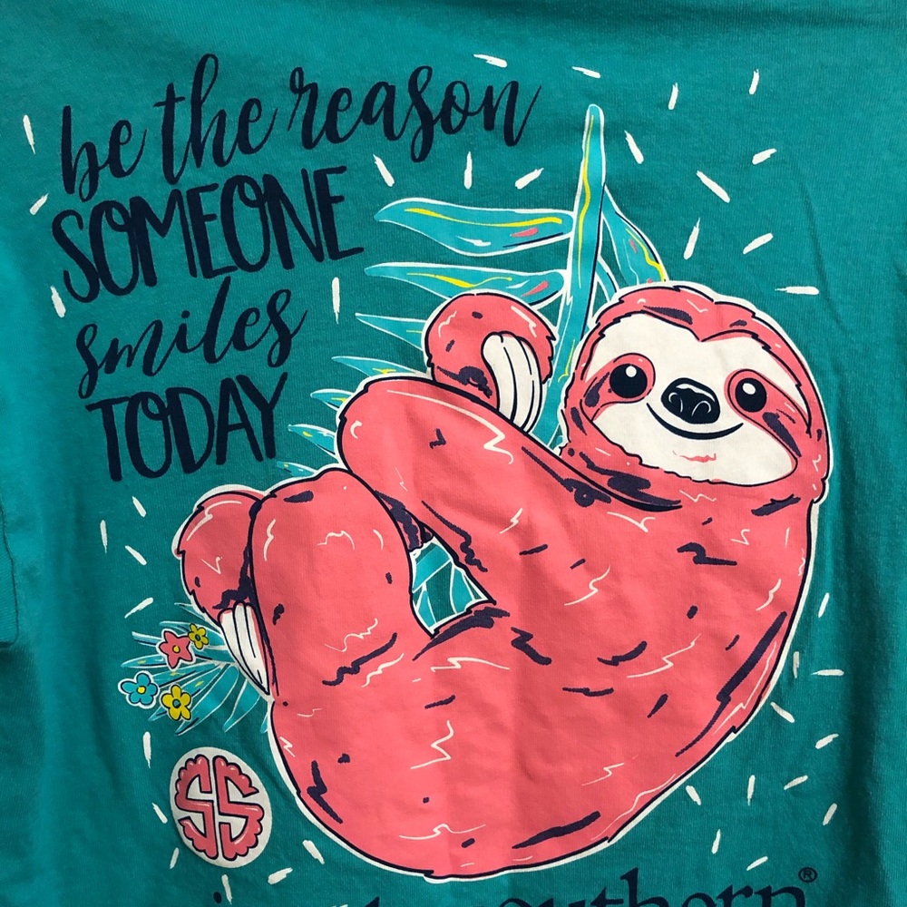 Teal Sloth Simply Southern
